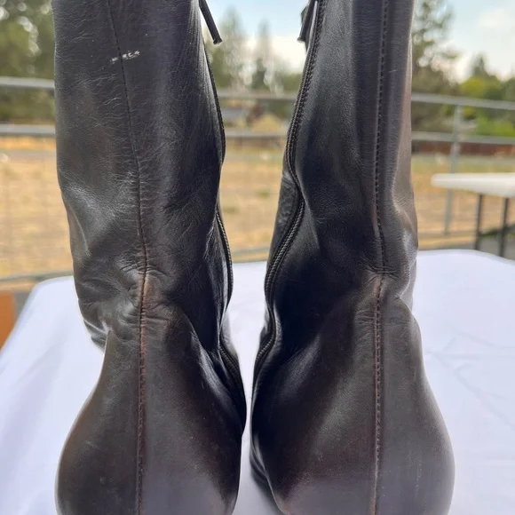 Chuckies New York Brown Leather Booties | Size 40 | US Size 9 - Picture 9 of 9